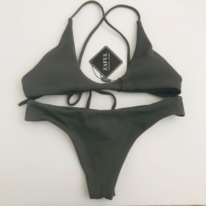 ✨3 FOR $20✨ NWT Zaful Grey Bikini Size S